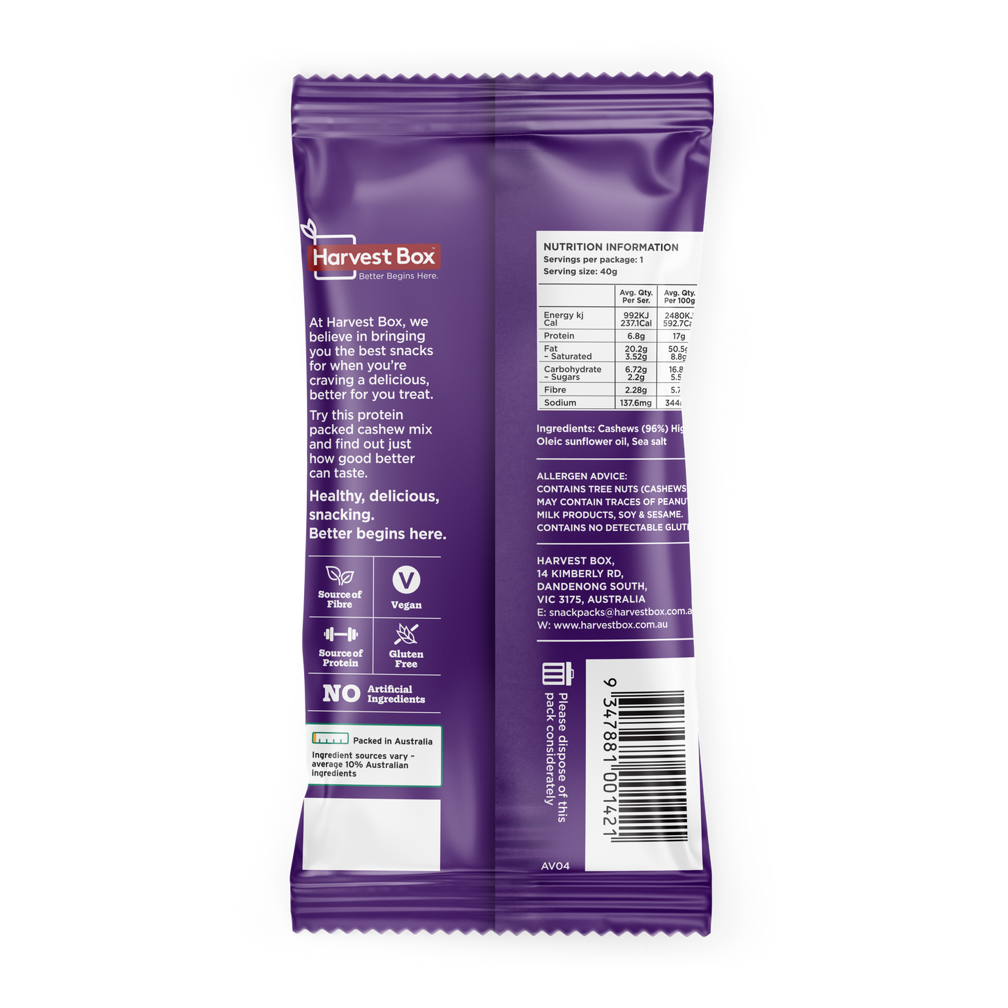 Australian Cashew Nut Mix Vegan Snacking Gluten-Free Friendly