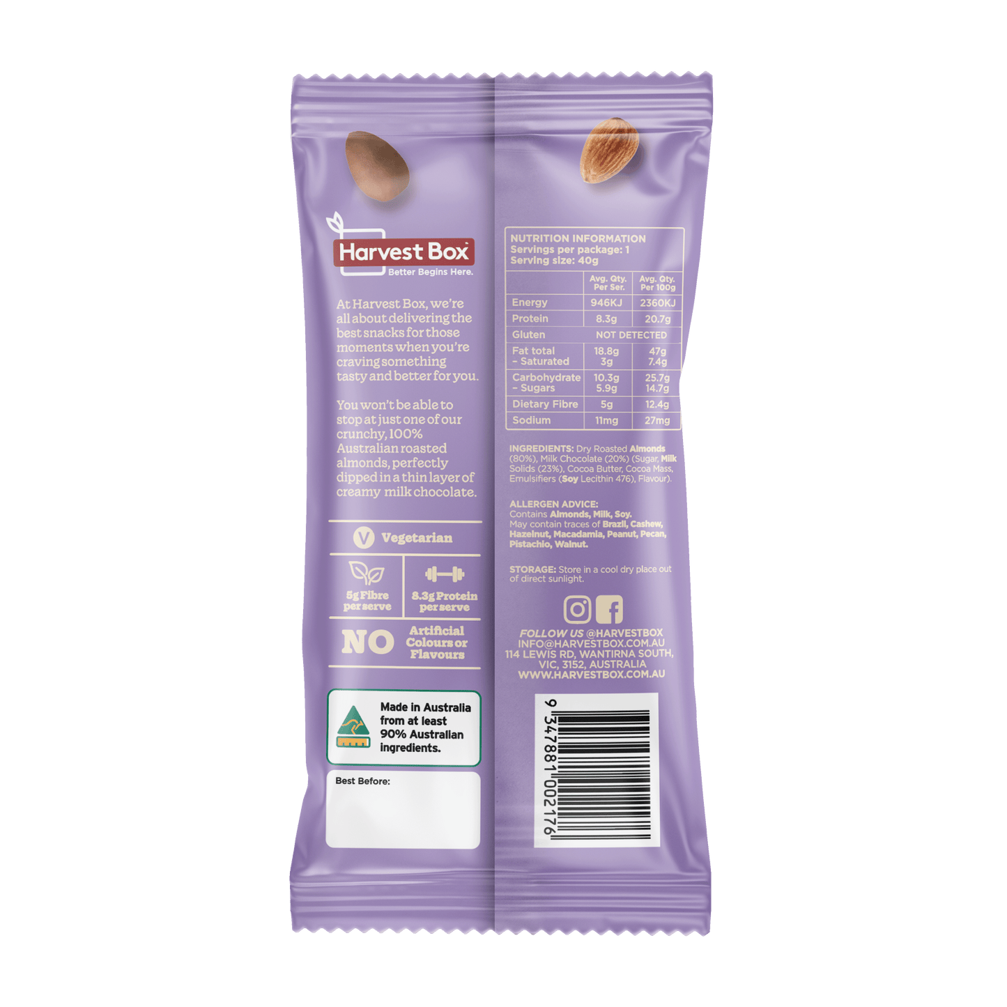 Dipped - Milk Choc (10 x 40g)