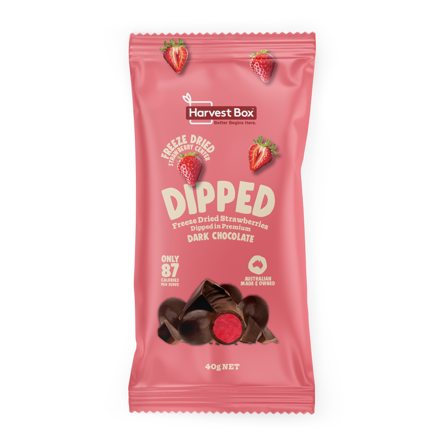 Dipped Freeze Dried Strawberries (10 x 40g)