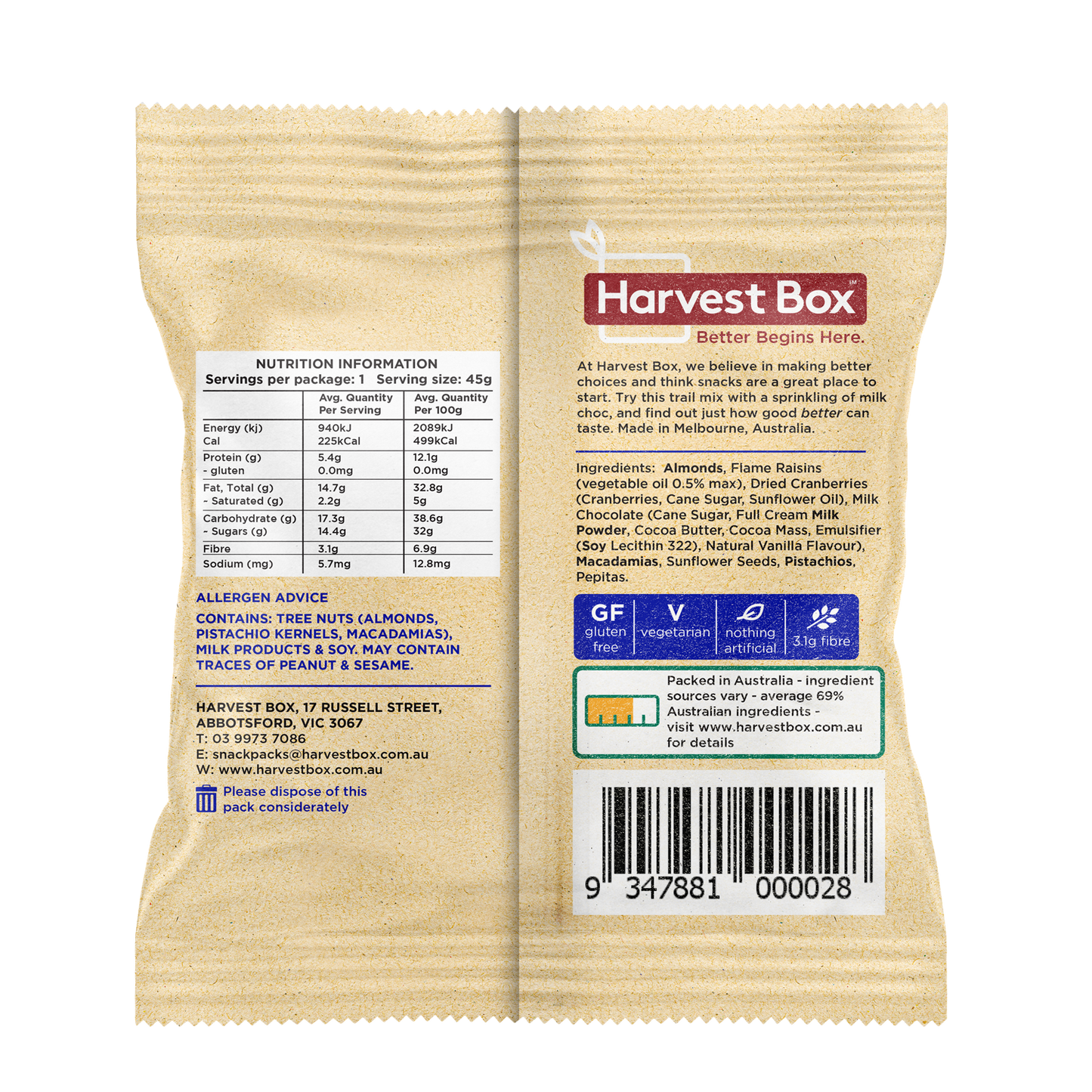 Power Trail Mix Made In Australia High Protein Gym Health Snacking Option