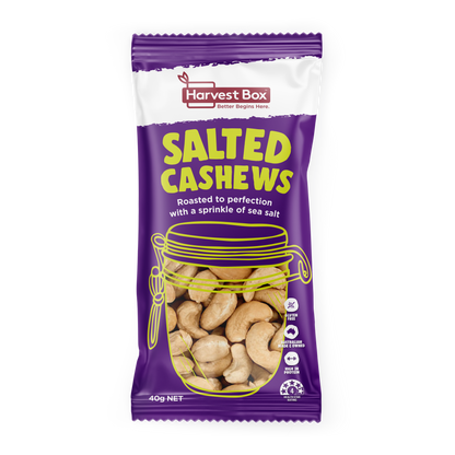 Salted Cashews 40g x 10 Thin Packs