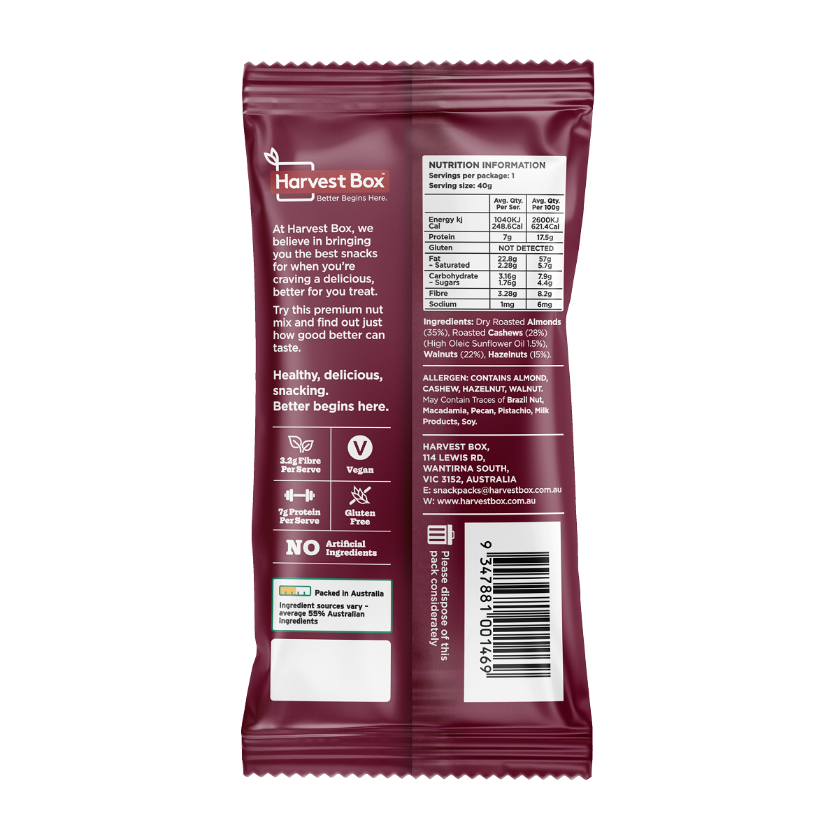 The Healthy Nut 40g X 10 - Thin Packs