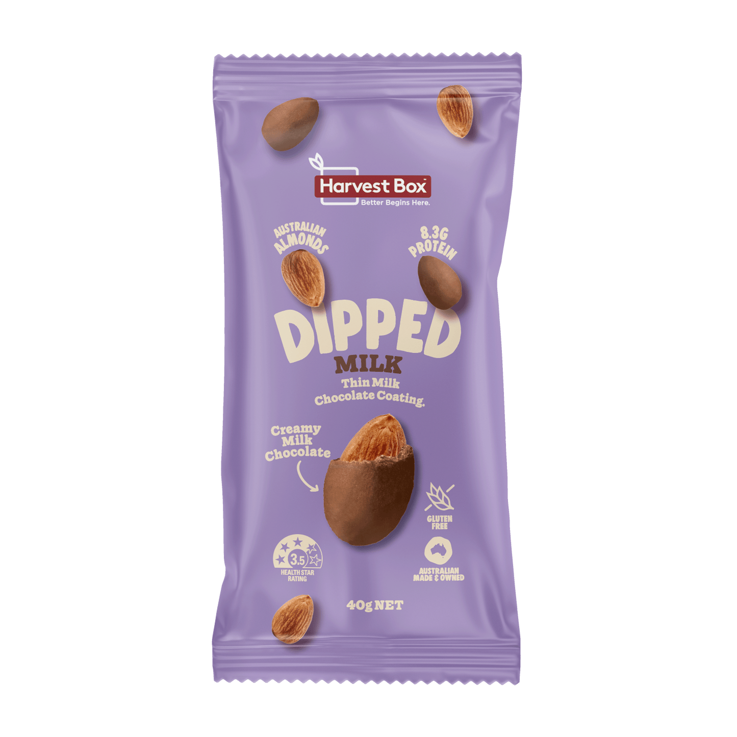 Dipped - Milk Choc (10 x 40g)