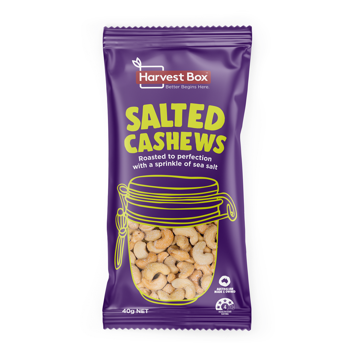 Salted Cashews 40g x 10 Thin Packs