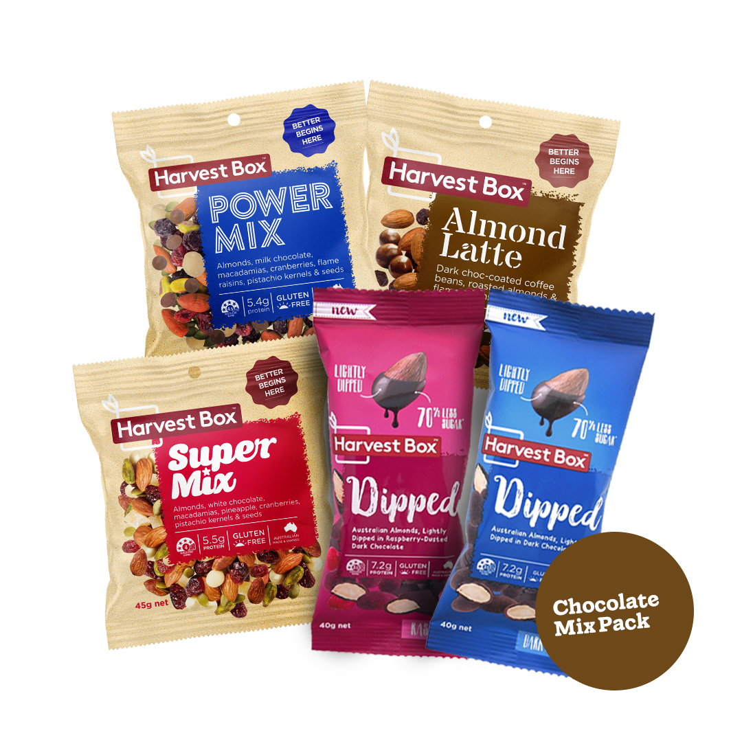 CHOCOLATE MIX PACK: 10 HARVEST BOX CHOCOLATE FAVOURITES